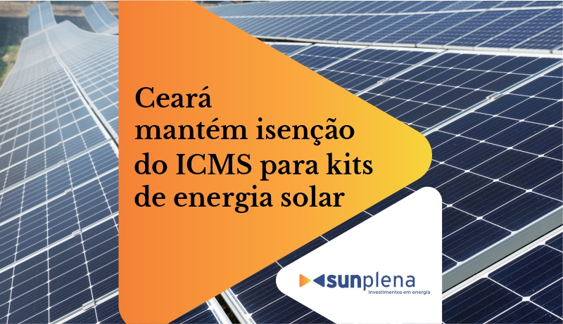 Ceará mantém isenção de energia solar Sunplena